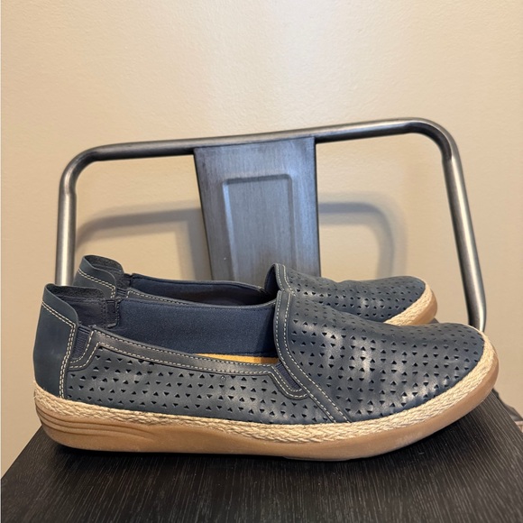 Clarks Blue Espadrilles Sz 11 - Picture 4 of 12